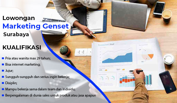 Lowongan Sales Marketing Genset di Surabaya