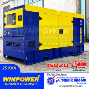 Genset ISUZU KVA Silent Stamford WP IJ Jual Genset Jakarta Silent Perkins Cummins