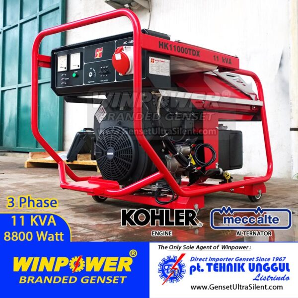 Genset Kohler 10 KVA Open Mecc Alte 8000 Watt – HK11000TDX